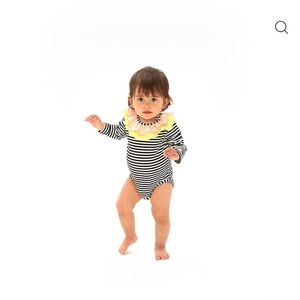 Striped Black and White Kids One Piece by Bangbang